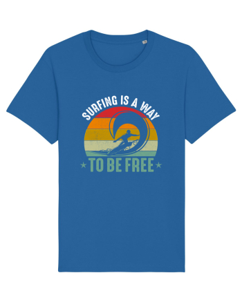 Surfing is a way to be free Royal Blue