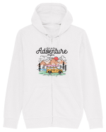 in stil line art - And so the adventure begins Hanorac cu fermoar Unisex Connector