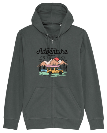 in stil line art - And so the adventure begins Anthracite