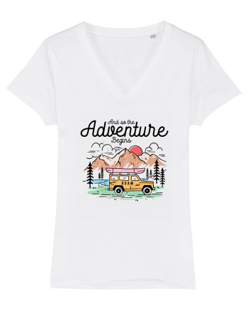 in stil line art - And so the adventure begins White