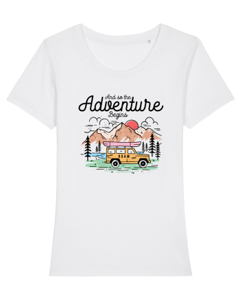 in stil line art - And so the adventure begins White
