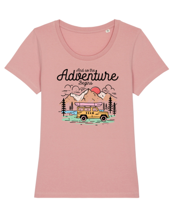 in stil line art - And so the adventure begins Canyon Pink