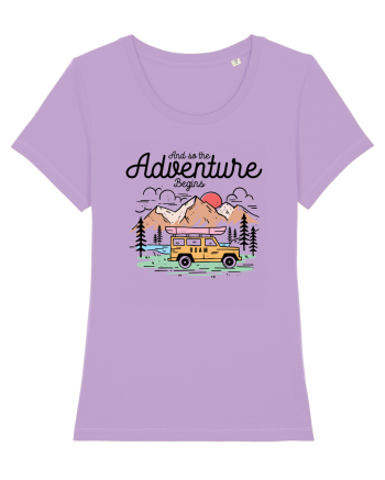 in stil line art - And so the adventure begins Lavender Dawn