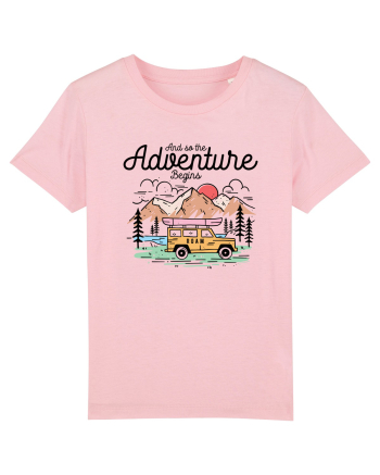 in stil line art - And so the adventure begins Cotton Pink