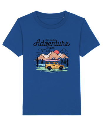 in stil line art - And so the adventure begins Majorelle Blue