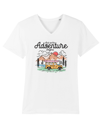 in stil line art - And so the adventure begins White