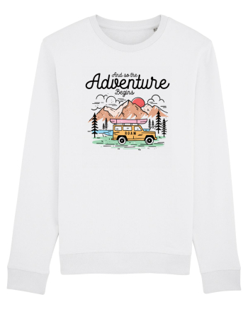 in stil line art - And so the adventure begins White