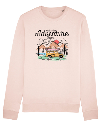 in stil line art - And so the adventure begins Candy Pink