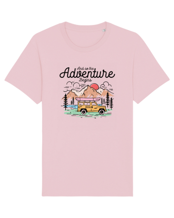 in stil line art - And so the adventure begins Cotton Pink