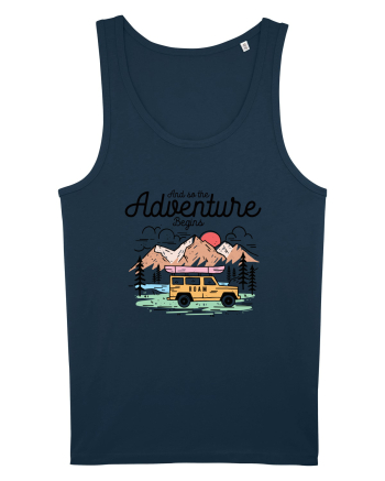 in stil line art - And so the adventure begins Navy