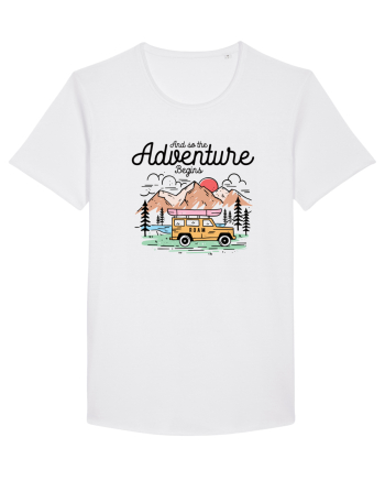 in stil line art - And so the adventure begins White