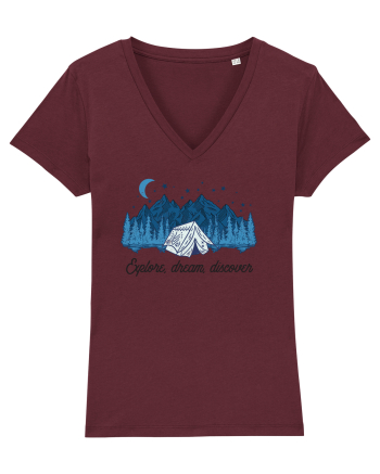 in stil line art - Explore dream discover Burgundy