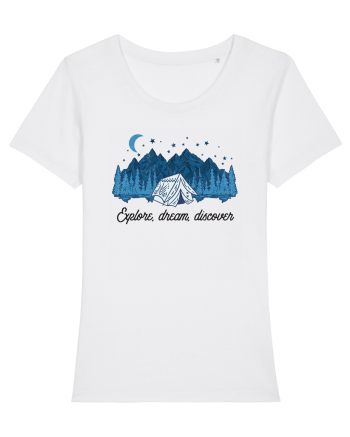 in stil line art - Explore dream discover White