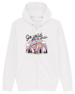 in stil line art - Go wild for a while Hanorac cu fermoar Unisex Connector