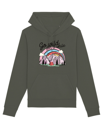in stil line art - Go wild for a while Khaki