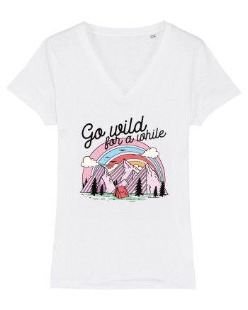 in stil line art - Go wild for a while White