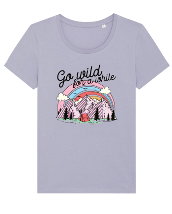 in stil line art - Go wild for a while Lavender