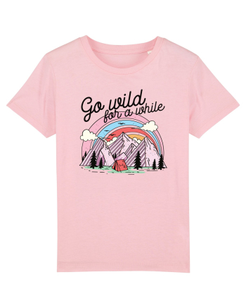 in stil line art - Go wild for a while Cotton Pink