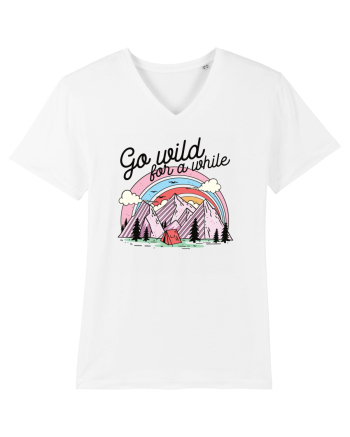 in stil line art - Go wild for a while White