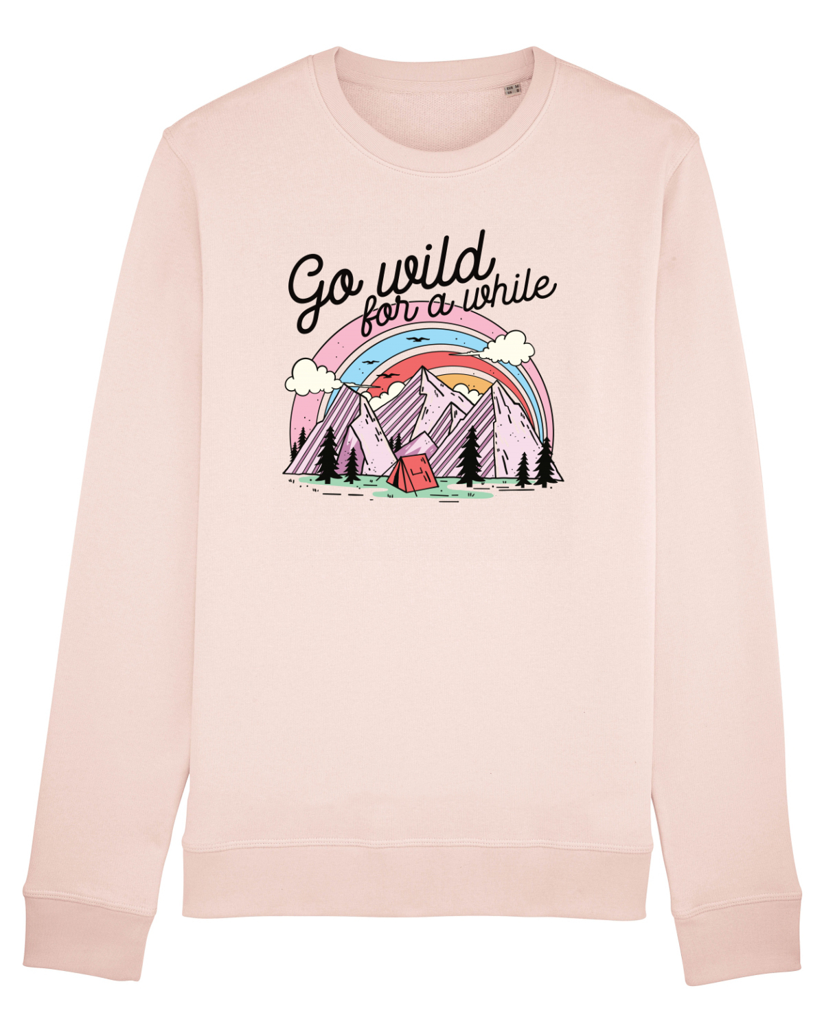 Bluză mânecă lungă Unisex Rise Candy Pink