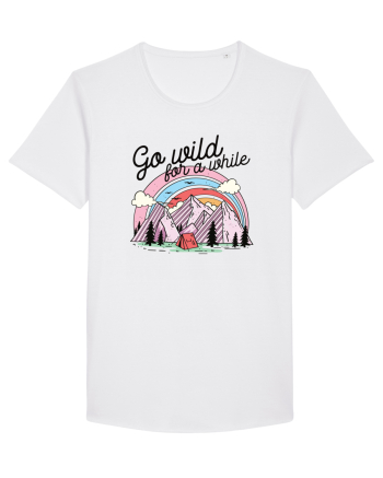 in stil line art - Go wild for a while White
