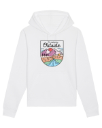 in stil line art - I would rather be outside Hanorac Unisex Drummer