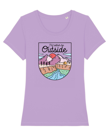 in stil line art - I would rather be outside Lavender Dawn