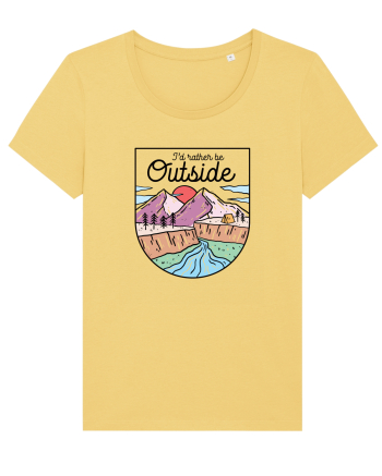in stil line art - I would rather be outside Jojoba