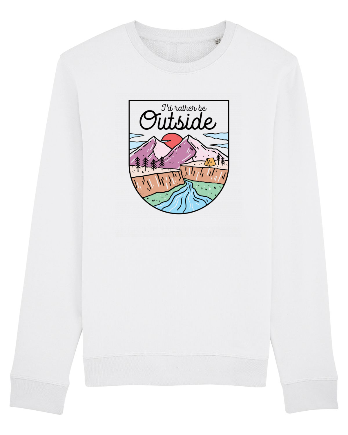 Bluză mânecă lungă Unisex Rise White