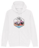 in stil line art - Let us sleep under the stars Hanorac cu fermoar Unisex Connector