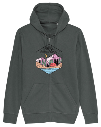 in stil line art - Let us sleep under the stars Anthracite