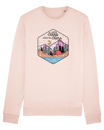 in stil line art - Let us sleep under the stars Candy Pink