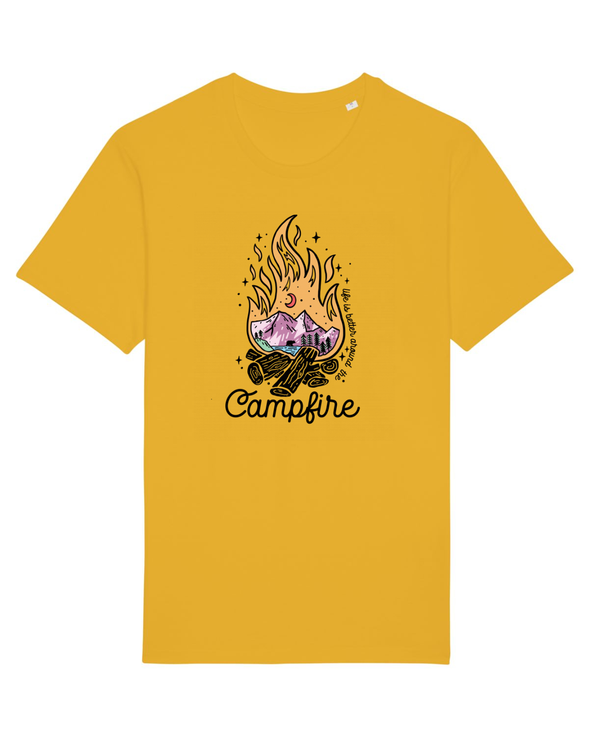 Tricou mânecă scurtă Unisex Rocker Spectra Yellow