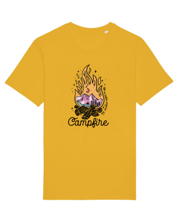 in stil line art - Life is better around the campfire Spectra Yellow