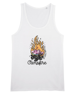 in stil line art - Life is better around the campfire Maiou Bărbat Runs