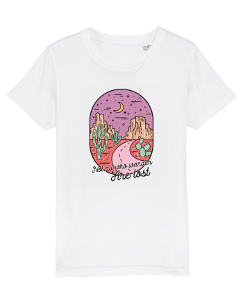 in stil line art - Not all who wander are lost White