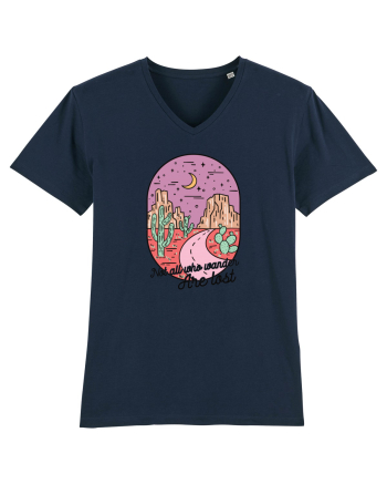 in stil line art - Not all who wander are lost French Navy