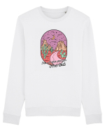 in stil line art - Not all who wander are lost Bluză mânecă lungă Unisex Rise