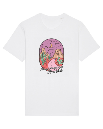 in stil line art - Not all who wander are lost White
