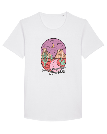 in stil line art - Not all who wander are lost White