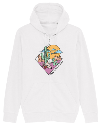 in stil line art - Stay wild and free White