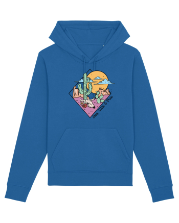 in stil line art - Stay wild and free Royal Blue