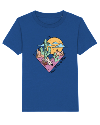 in stil line art - Stay wild and free Majorelle Blue