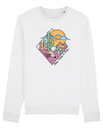 in stil line art - Stay wild and free Bluză mânecă lungă Unisex Rise