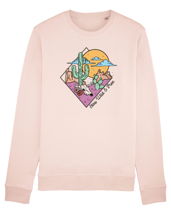 in stil line art - Stay wild and free Candy Pink