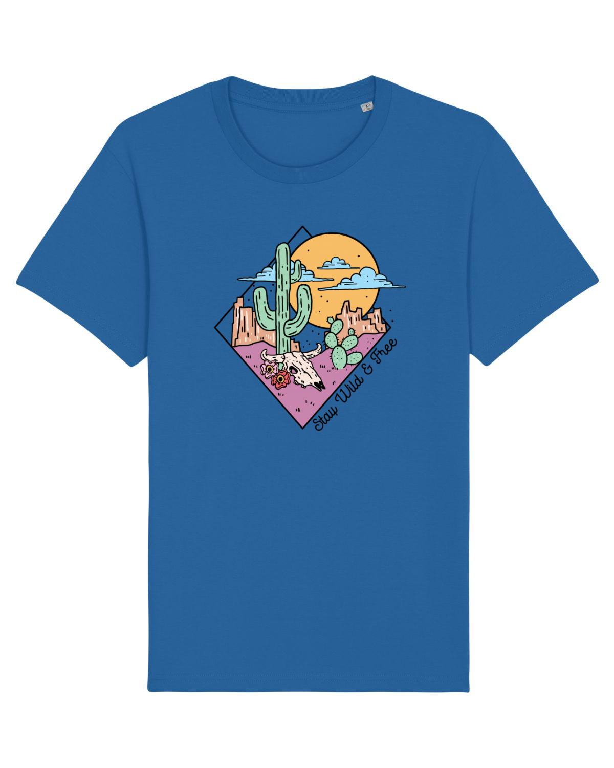 Tricou mânecă scurtă Unisex Rocker Royal Blue