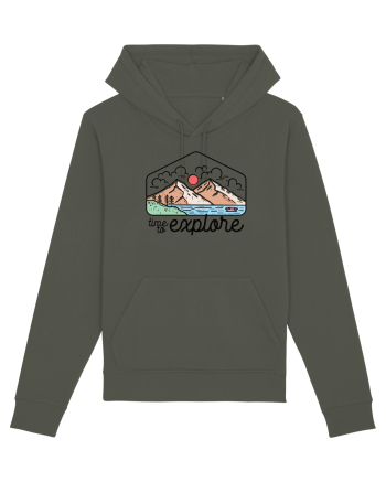 in stil line art - Time to explore Khaki
