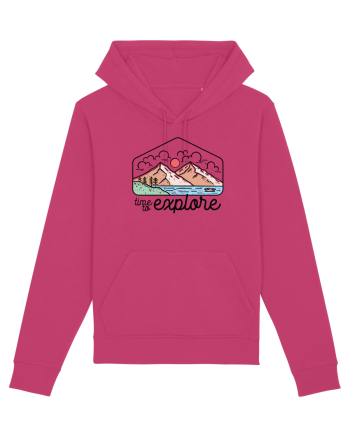 in stil line art - Time to explore Raspberry