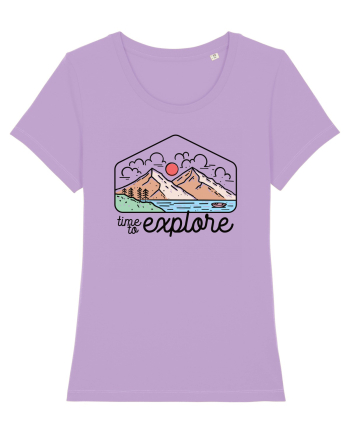 in stil line art - Time to explore Lavender Dawn
