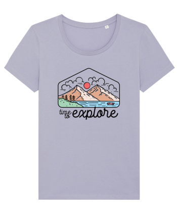 in stil line art - Time to explore Lavender